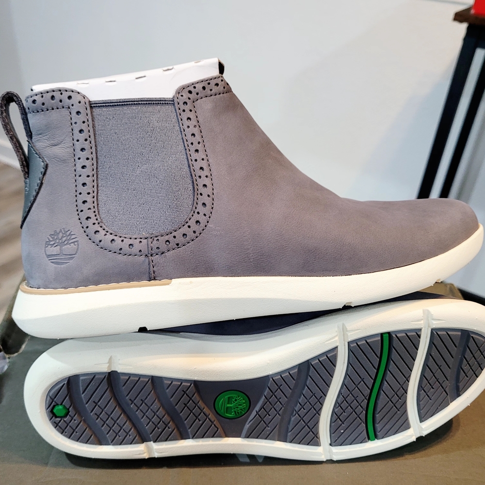 Timberland Gray Nubuck Ankle Boots